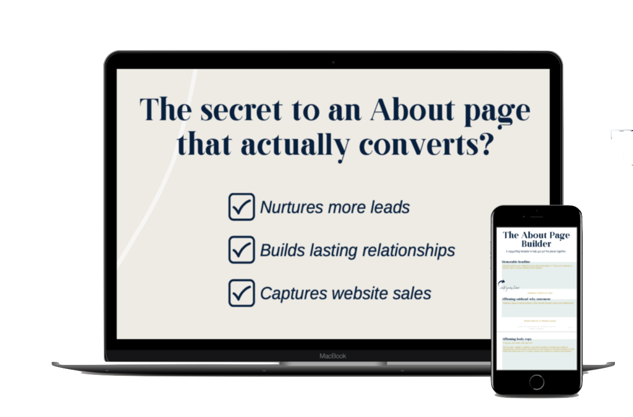 About page content to drive connection & leads