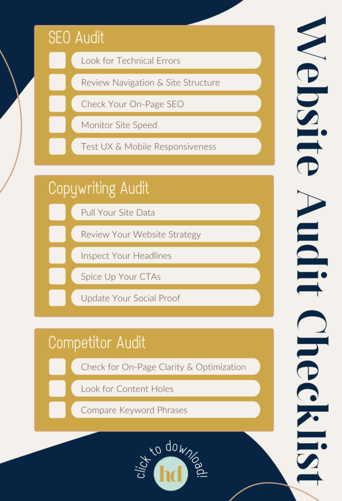 SEO & conversion-focused site audit checklist